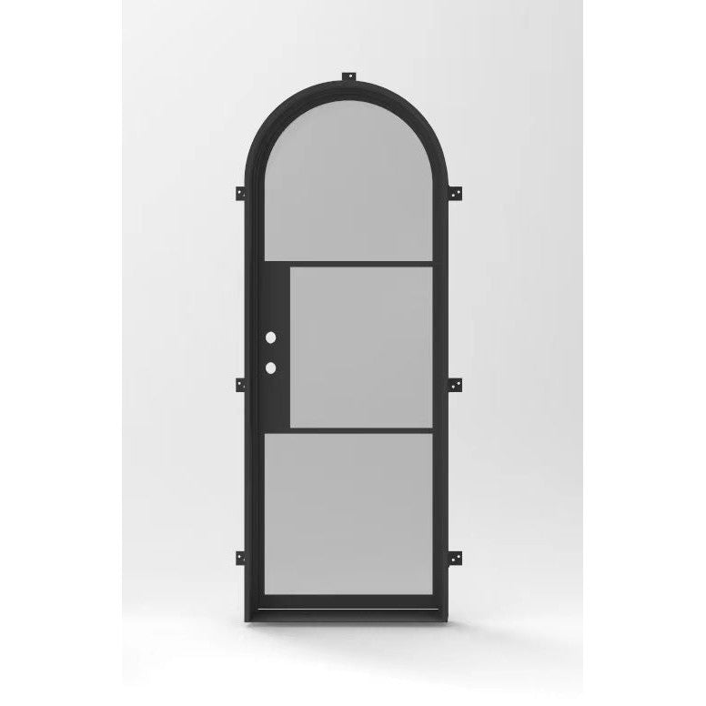 Light 3 Single - Arch | Steel French Doors - Image 2