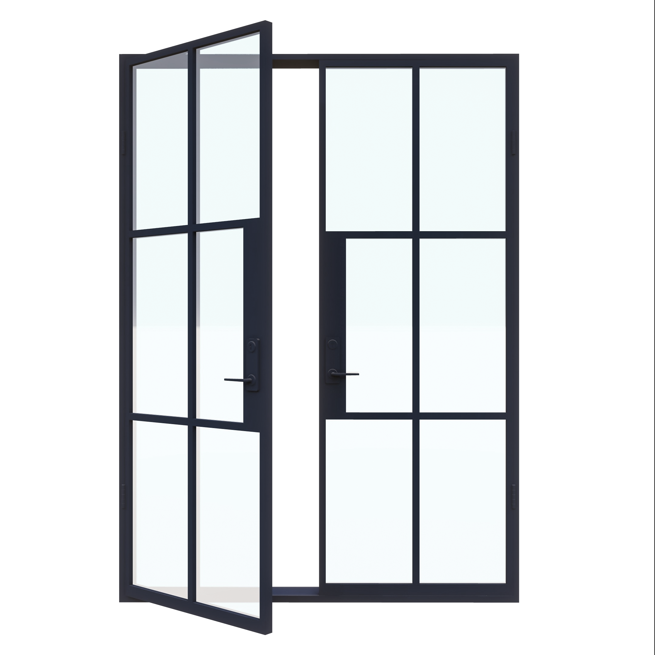 Light 6 - Double | Steel French Doors - Image 11
