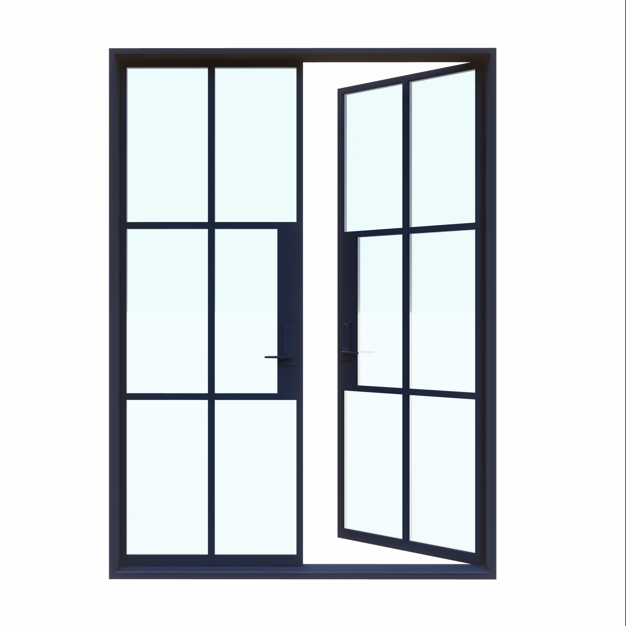 Light 6 - Double | Steel French Doors - Image 8