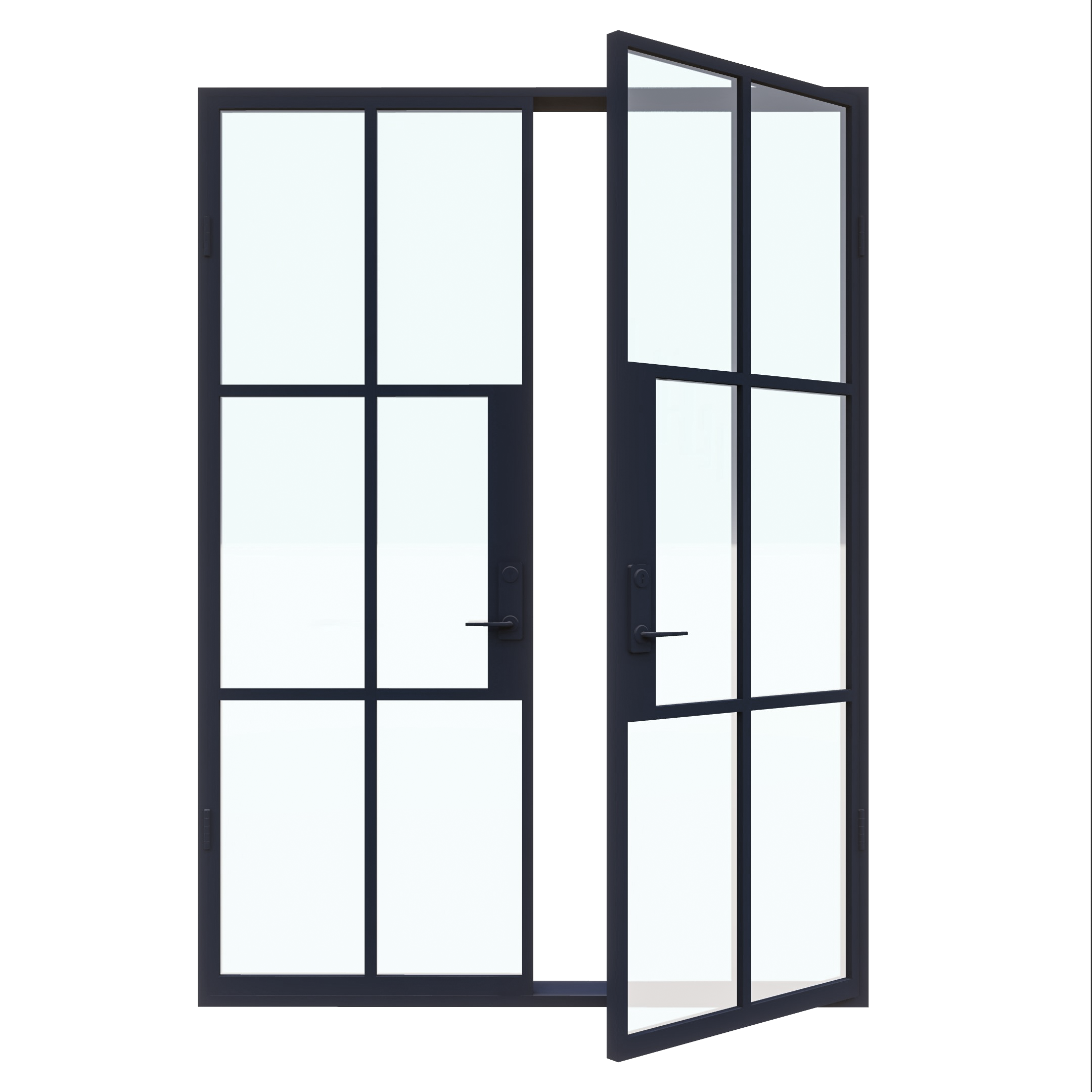 Light 6 - Double | Steel French Doors - Image 10