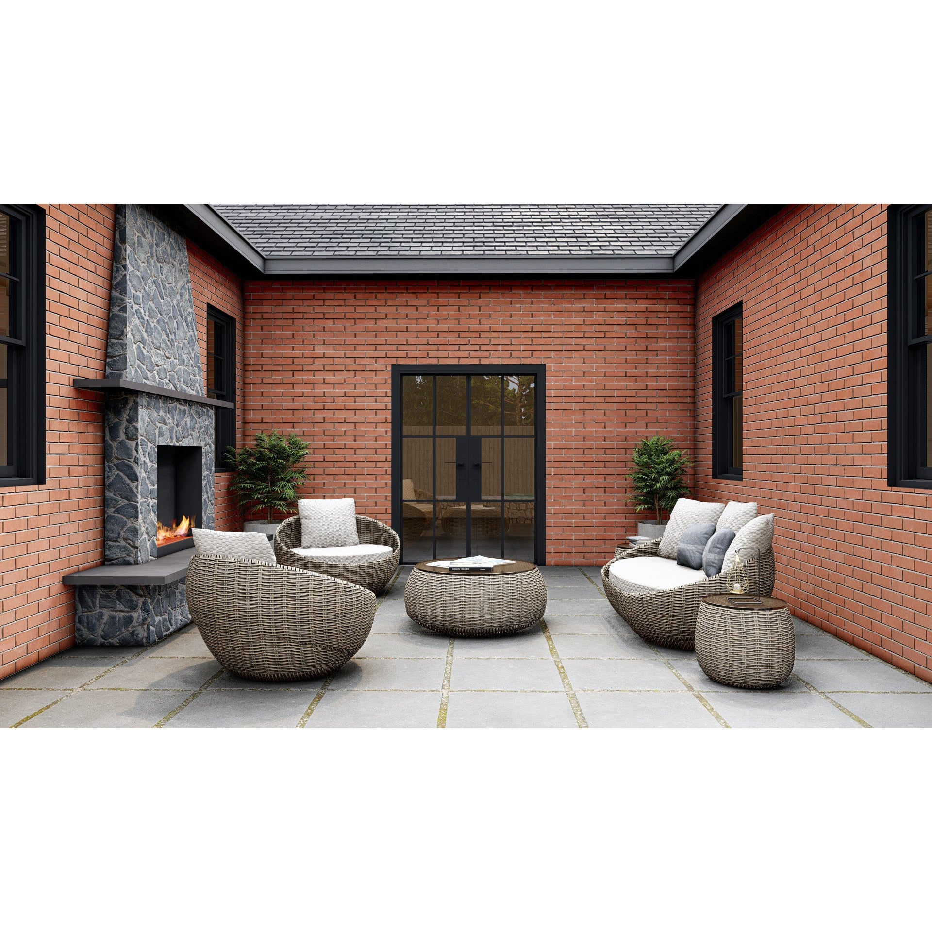 Light 6 - Double | Steel French Doors - Image 3