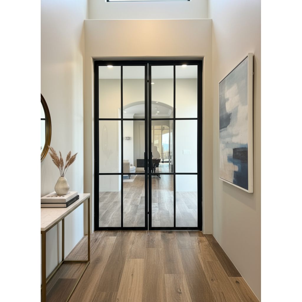 Light 6 Interior - Double | Steel Interior Door - Image 2